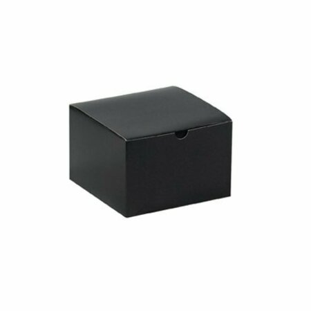 BSC PREFERRED 6 x 6 x 4'' Black Gloss Gift Boxes, 100PK GB664BK